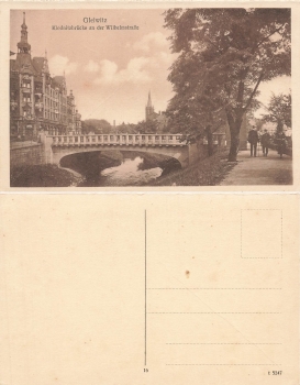 Gleiwitz Upper Silesia Klodnitz Bridge on Wilhelmstrasse Gliwice * around 1930