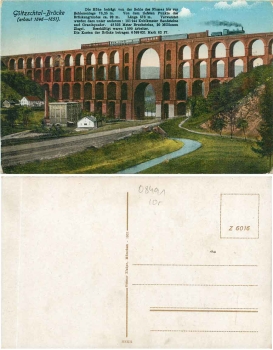 08491 Göltzschtal bridge railway *1921