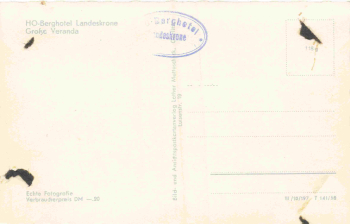 Goerlitz Landeskrone Restaurant Innenansicht * 1958