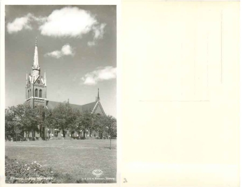 Gothenburg Lundby Nya Kyrka postcard *ca.1940