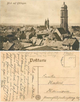 Göttingen Blick auf Stadt o ca.1920