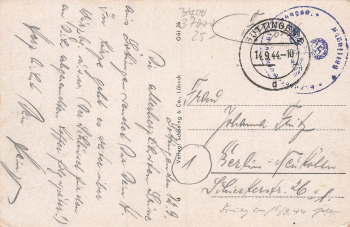 Göttingen Bahnhof Feldpoststempel o 1944