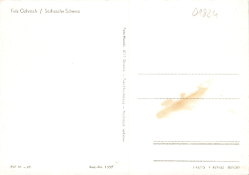 Gohrisch Rock, Elbe Sandstone Mountains, climbing rock * 1975 Hanich1559