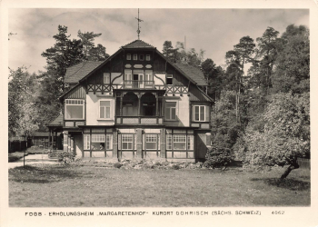 01824 Gohrisch FDGB Erholungsheim "Margaretenhof" o 1966