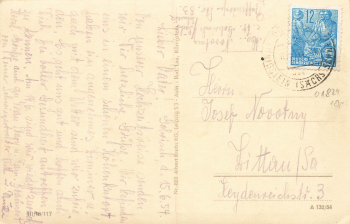 01824 Gohrisch with Lilienstein Saxon Switzerland o 1954