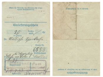 Airmail service Michel 866 on postcard o Dresden A3 3.3.1944