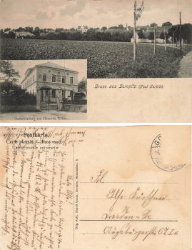 Gompitz Dresden Gasthof Heinrich Weber o um 1910