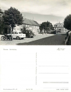 16775 Gransee Schinkelplatz (Car Trabant 500, EMW, Krad AWO) *1962 Hanich0762