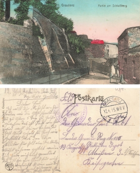 Graudenz Westpreussen Schlossberg Grudziadz Feldpost 1915