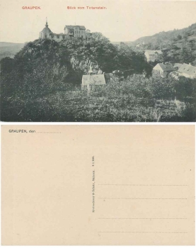 Graupen Krupka Böhmen vom Totenstein * um 1920