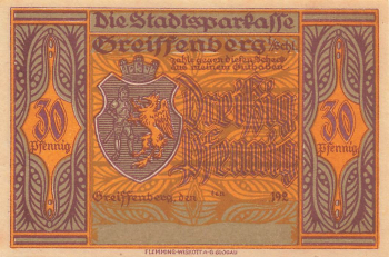 LGreiffenberg Schlesien Notgeldschein Gryfów Śląski 1920