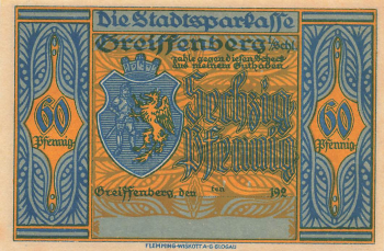 LGreiffenberg Schlesien Notgeldschein Gryfów Śląski 1920