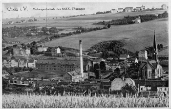 Greiz Vogtland Motorsportschule des NSKK Thüringen o 1939