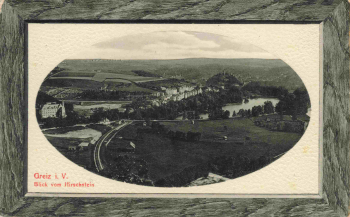 Greiz Vogtland vom Hirschstein o 1918