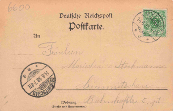 Greiz Vogtland Geschäftshaus Heinrich Tietz Litho o 1898