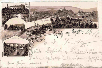 Greiz Vogtland Gruss aus... Litho o 1894