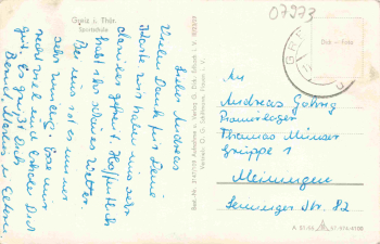 Greiz Vogtland Sportschule o 1955