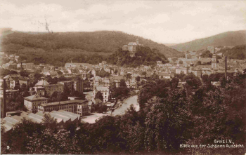 Greiz Vogtland von der schönen Aussicht o 1929