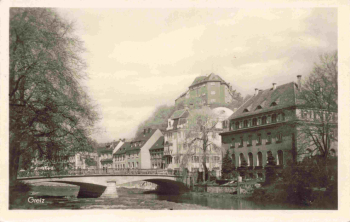 Greiz Vogtland Brücke o 1952