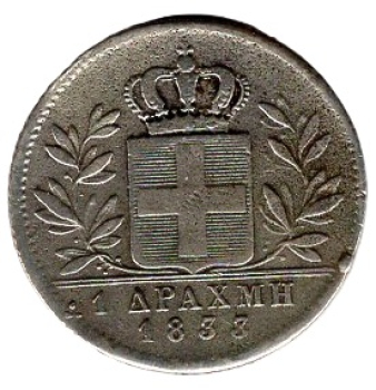 Griechenland Drachme 1833 Otto