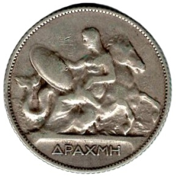 Griechenland 1 Drachme 1910 Georg I