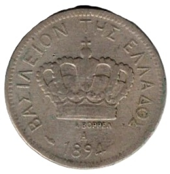 Griechenland 20 Lepta 1894 A Georg I