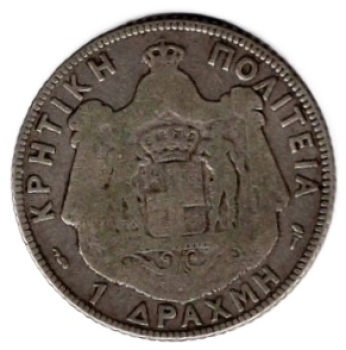 Griechenland Kreta 1 Drachme 1901 George