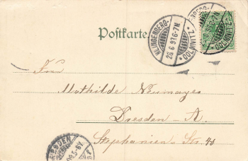 01737 Grillenburg Kurort Hartha Tharandt Jagdschloss Oberforstmeisterei o 1899