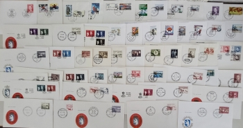 Greenland Lot approx. 55 first day covers FDC with special cancellation 1979 to 1995