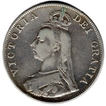 Großbritannien Double Florin (4 Shillings) 1889 Victoria