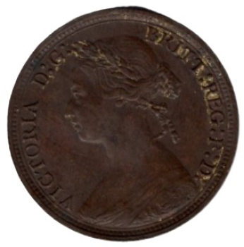 Großbritannien Half Penny 1883 Victoria UK 1/2 Penny