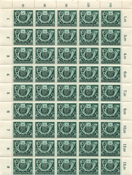 Greater German Reich Michel 904 Stamp Day counter sheet part **1944