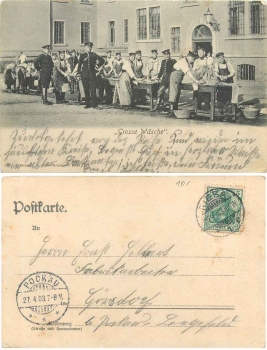 Large laundry Soldiers washing o 27.4.1903