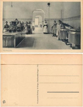 Hausarbeit, Kochen, Kochküche mit Nonnen * ca. 1920