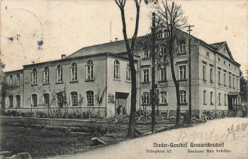 01900 Grossroehrsdorf Lausitz Nieder Gasthof o 1911