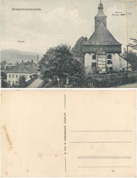 Grossrueckerswalde near Marienberg School Church * approx. 1915