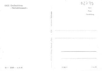 02779 Großschönau Sachsen Heimatmuseum 1977