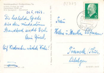 02779 Großschönau Sachsen Waldstrandbad o 1963