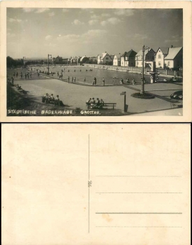 Grottau, Kr. Reichenberg, Städtische Badeanstalt, * ca. 1940