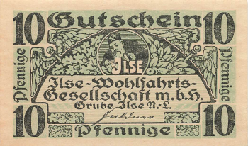 01968 Grube Ilse Senftenberg Notgeldschein