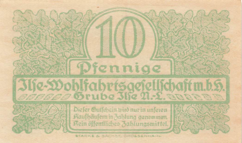 01968 Grube Ilse Senftenberg Notgeldschein