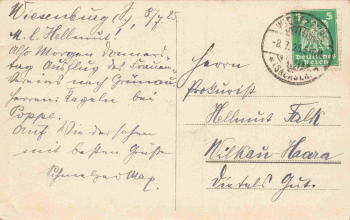 07338 Grünau Leutenberg Fahnenweihe der Schützengesellschaft o 1925