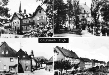 08344 Grünhain Erzgebirge Mehrbildkarte o 1977