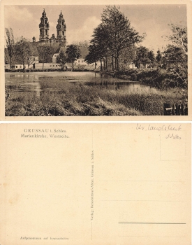 Gruessau Schlesien Marienkirche Krzeszow * um 1930