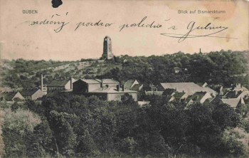 03172 Guben Niederlausitz Bismarckturm o 1911