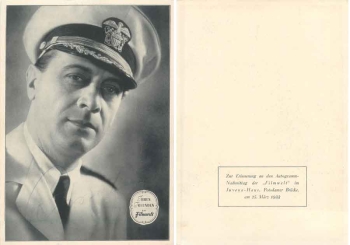 Froehlich Gustav actor film world large photo 15 x 21 cm with original autograph 1933