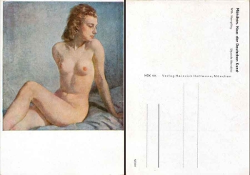 HDK181 Wilhelm Hempfing Sitzende Blondine Akt *ca.1940