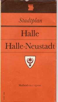 Halle Saale city map 1984