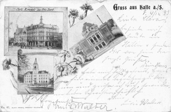 Halle Saale Cafe Monopl o 1899