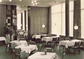 Halle Saale Interhotel kleines Restaurant * 1966